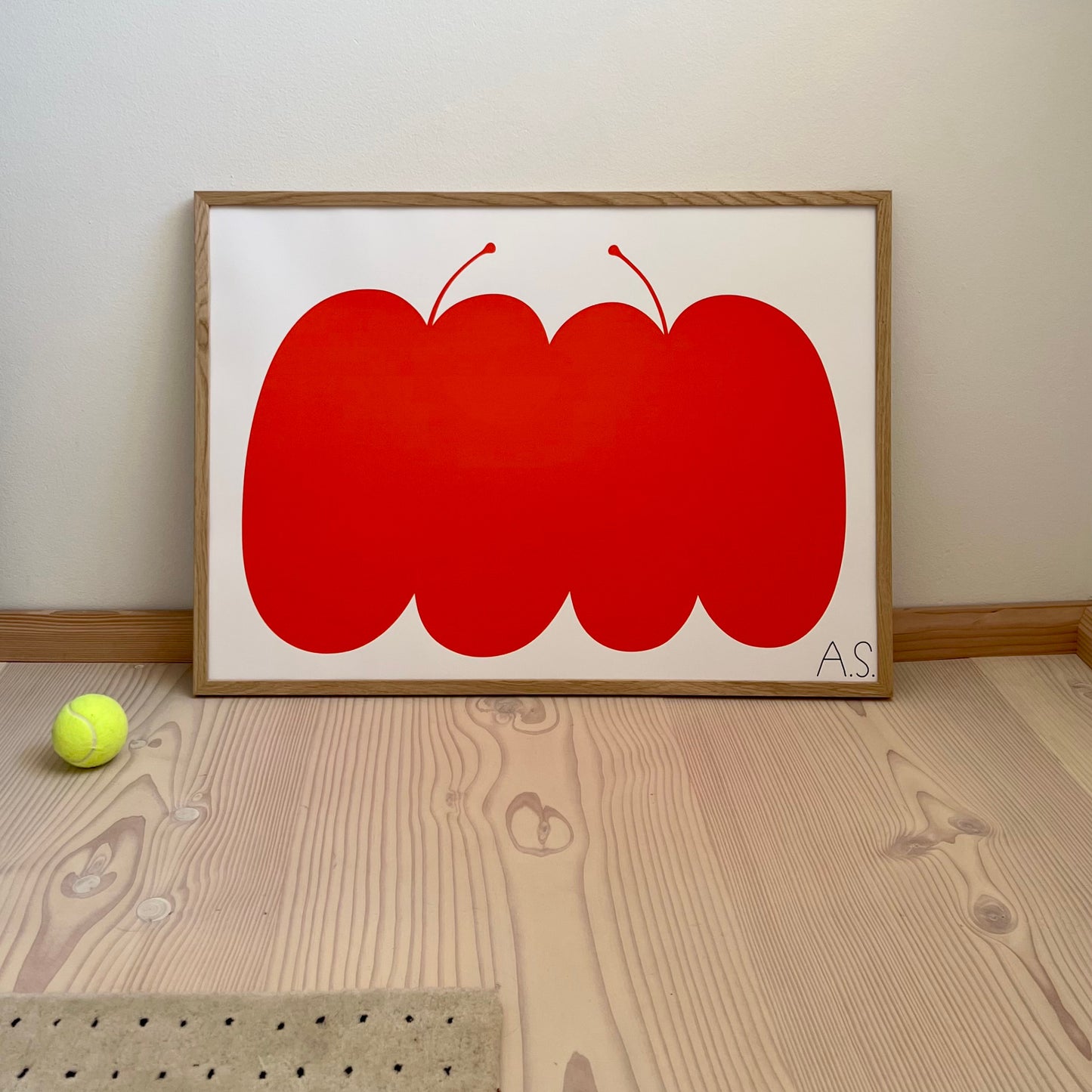 Silkscreen Double Apple Red