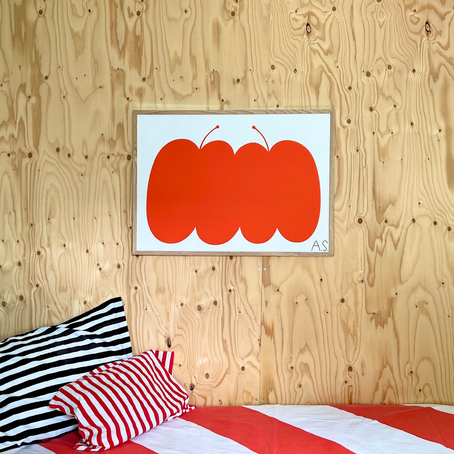 Silkscreen Double Apple Red