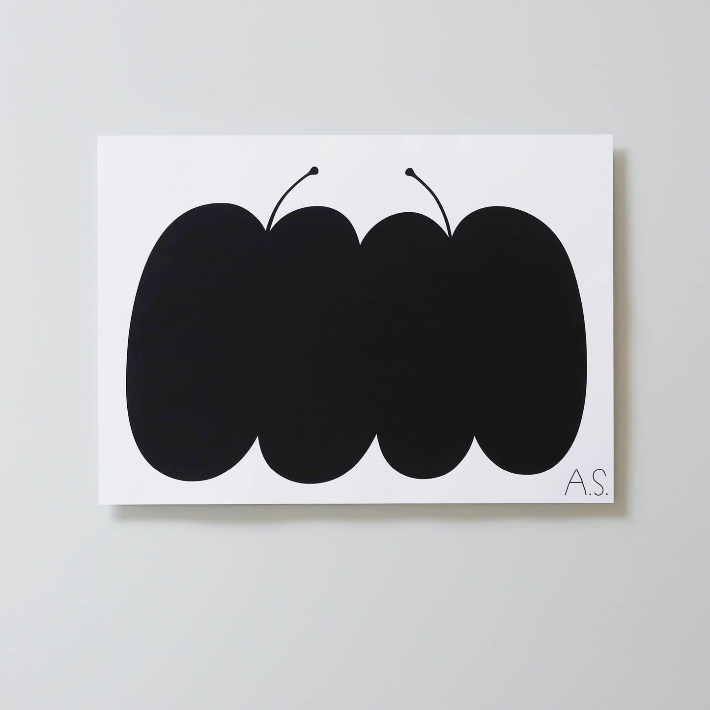 Silkscreen Double Apple Black