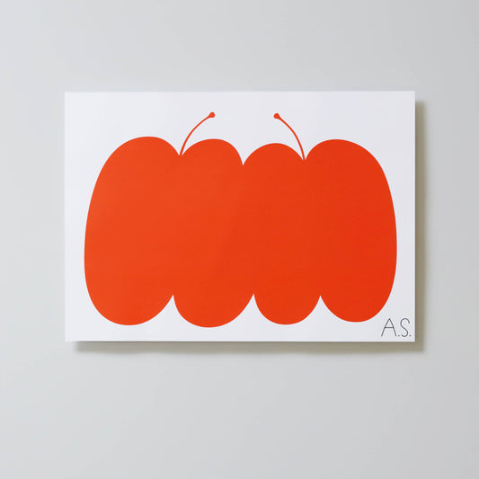 Silkscreen Double Apple Red